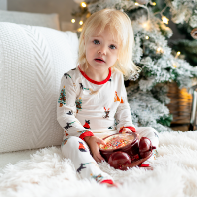 Girl in Christmas Pajamas